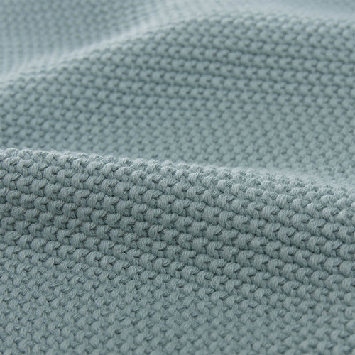 Antua Cotton Blanket green grey, 100% cotton | High quality homewares