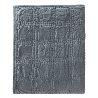 Samana bedspread, green grey, 100% cotton