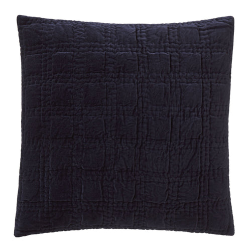Samana cushion cover, dark blue, 100% cotton