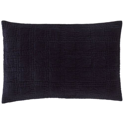 Samana cushion cover, dark blue, 100% cotton