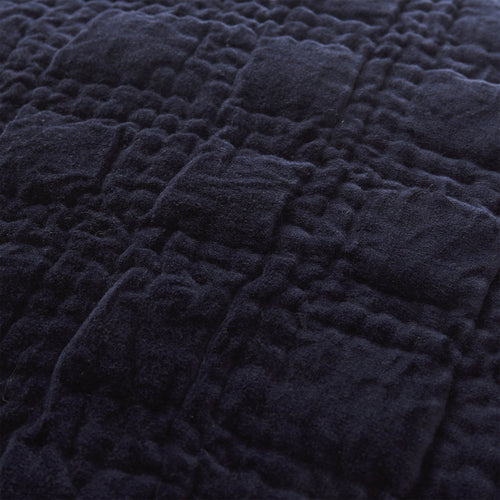 Samana cushion cover, dark blue, 100% cotton |High quality homewares