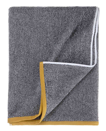 Ventosa beach towel, black & white, 100% organic cotton