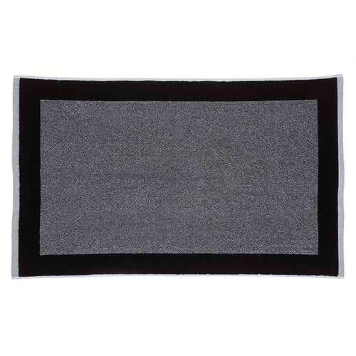 Ventosa bath mat, black & white, 100% organic cotton