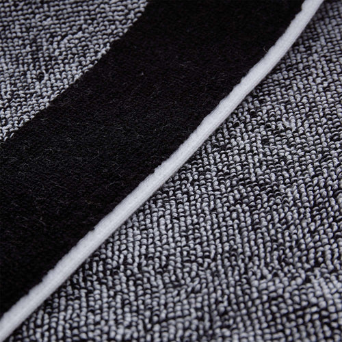 Ventosa bath mat, black & white, 100% organic cotton | URBANARA bath mats