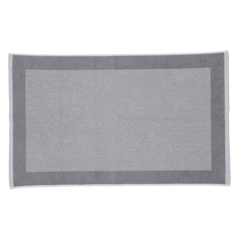 Ventosa bath mat, grey & white, 100% organic cotton