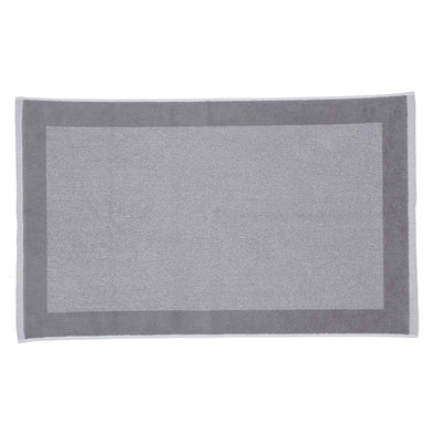 Ventosa bath mat, grey & white, 100% organic cotton