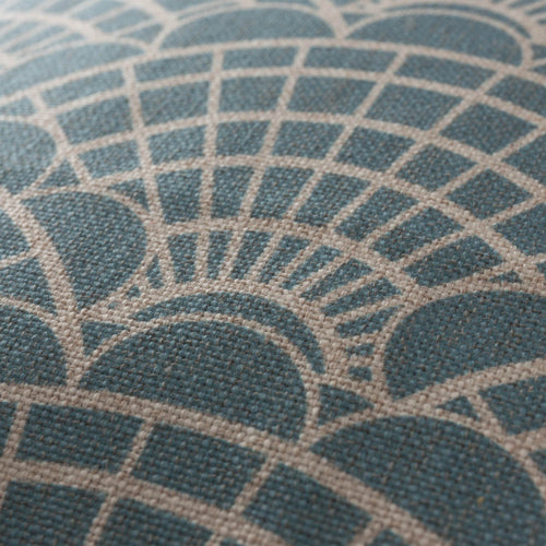 Lune cushion cover, green grey & natural, 100% linen |High quality homewares
