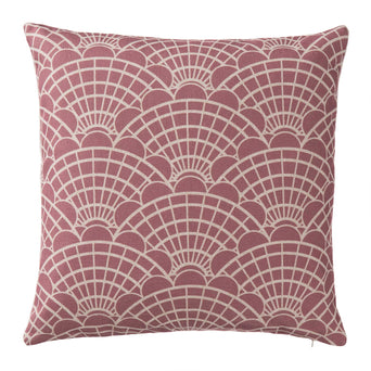 Lune cushion cover, dusty pink & natural, 100% linen