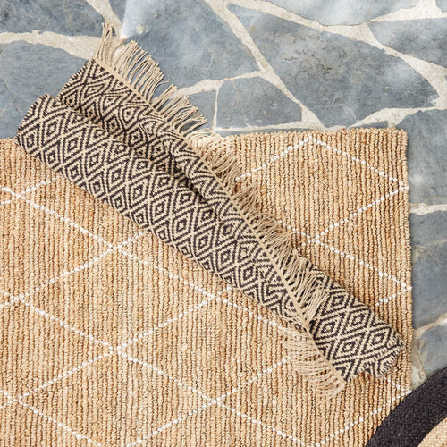 Dasheri rug in charcoal & natural, 100% jute |Find the perfect jute rugs