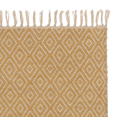 Dasheri rug, mustard & cream, 100% jute