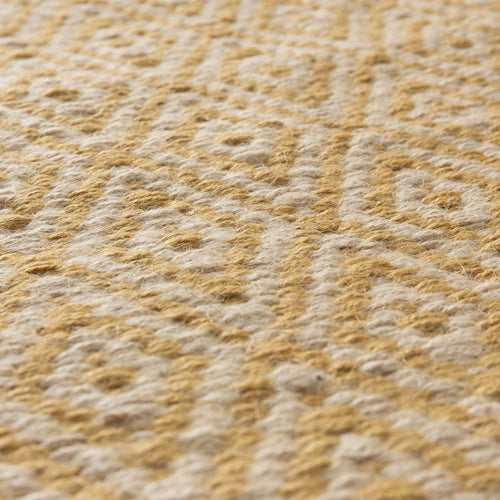 Dasheri rug, mustard & cream, 100% jute | URBANARA jute rugs