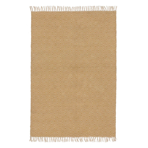 Dasheri rug in mustard & cream, 100% jute |Find the perfect jute rugs