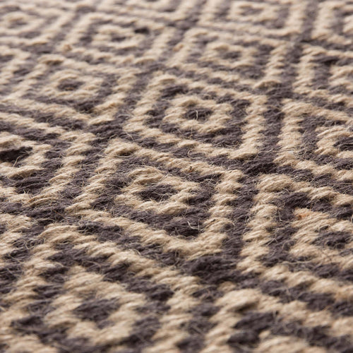 Dasheri doormat, charcoal & natural, 100% jute | URBANARA doormats