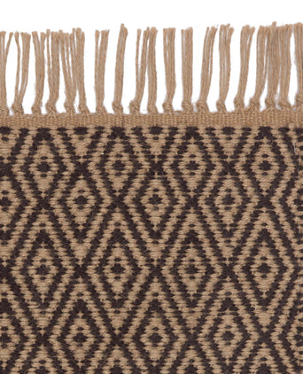 Dasheri doormat, charcoal & natural, 100% jute