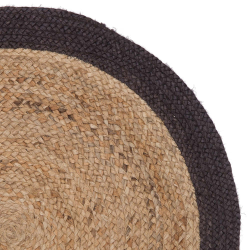 Nandi rug, natural & charcoal, 100% jute