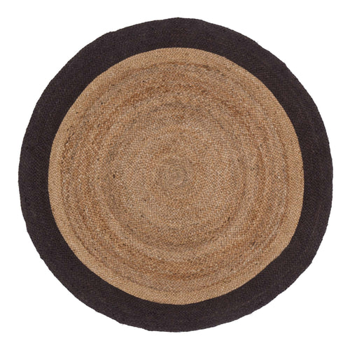 Nandi rug, natural & charcoal, 100% jute |High quality homewares