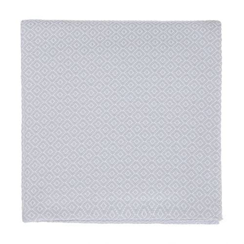 Mondego blanket, light grey & white, 100% cotton