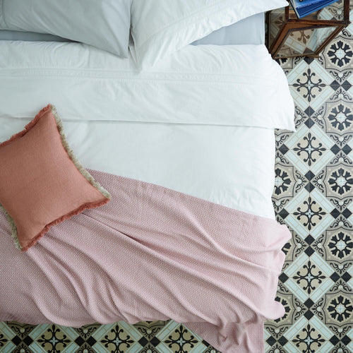 Mondego Cotton Blanket [Dark blue/White]