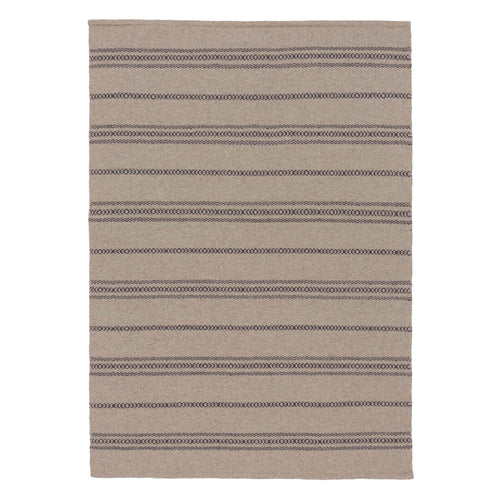 Kabini rug, charcoal & beige, 100% wool | URBANARA wool rugs