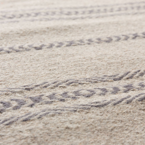 Kabini rug, charcoal & beige, 100% wool |High quality homewares