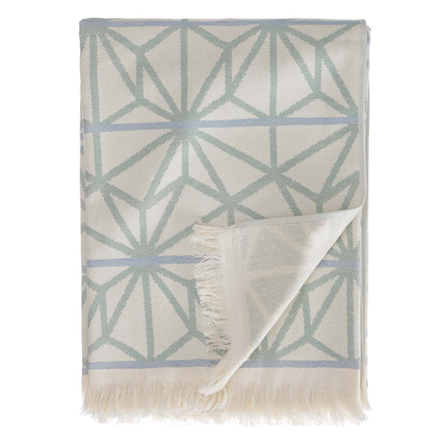 Arade Beach Towel natural white & light grey green & light grey blue, 100% cotton | High quality homewares