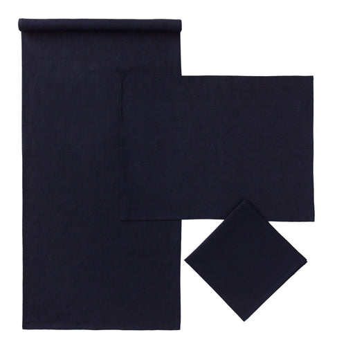 Dark blue Teis Tischdecke | Home & Living inspiration | URBANARA