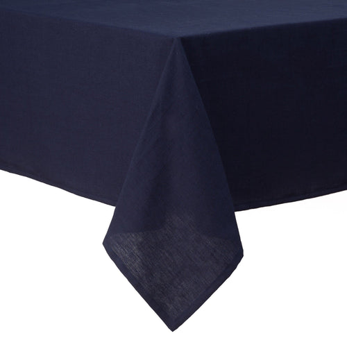 Teis table cloth, dark blue, 100% linen