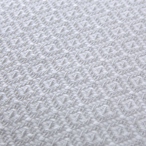 Mondego cushion cover, light grey & white, 100% cotton |High quality homewares
