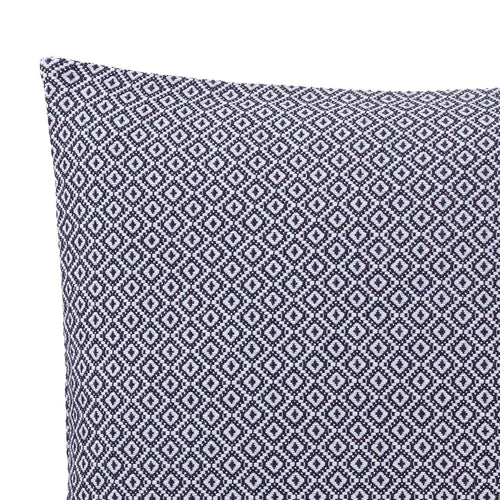 Mondego cushion cover, dark blue & white, 100% cotton | URBANARA cushion covers
