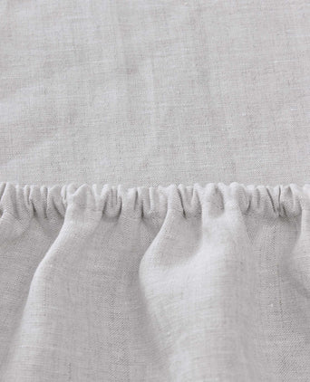 Toulon fitted sheet, natural, 100% linen