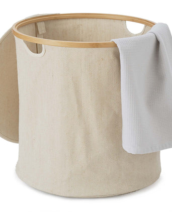 Champa storage, natural & brown, 57% linen & 43% cotton