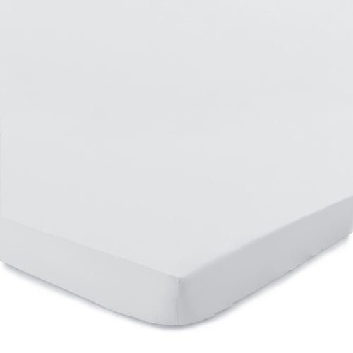 Perpignan fitted sheet, white, 100% combed cotton