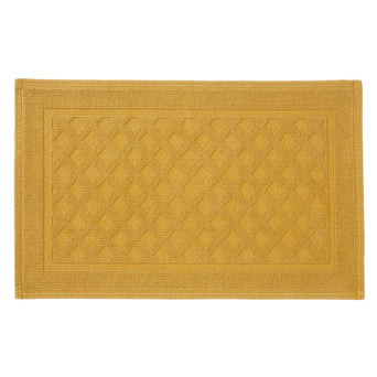 Osuna bath mat, mustard, 100% cotton