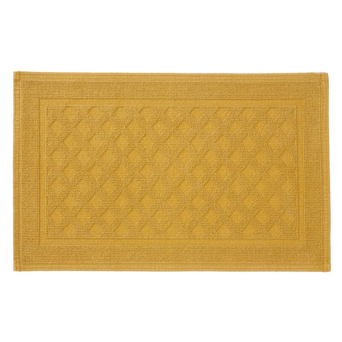 Osuna bath mat, mustard, 100% cotton