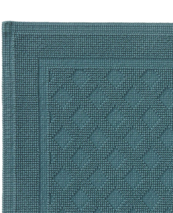 Osuna bath mat, green grey, 100% cotton