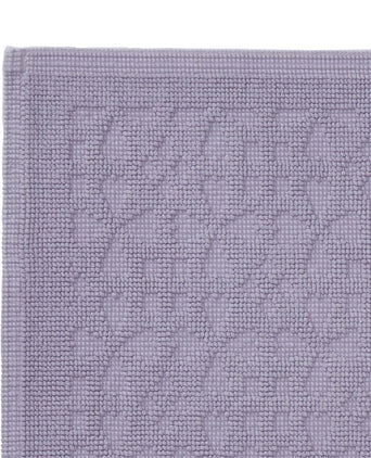 Qasita bath mat, light purple grey, 100% cotton