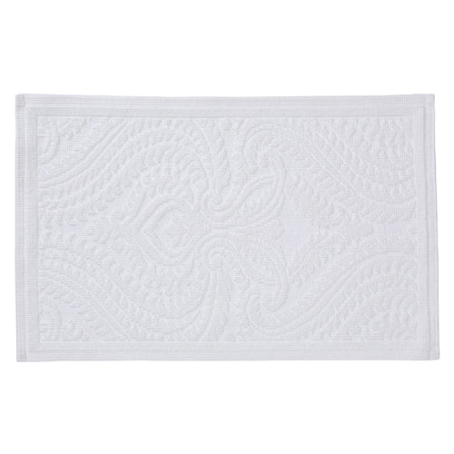 Marvao bath mat, white, 100% cotton