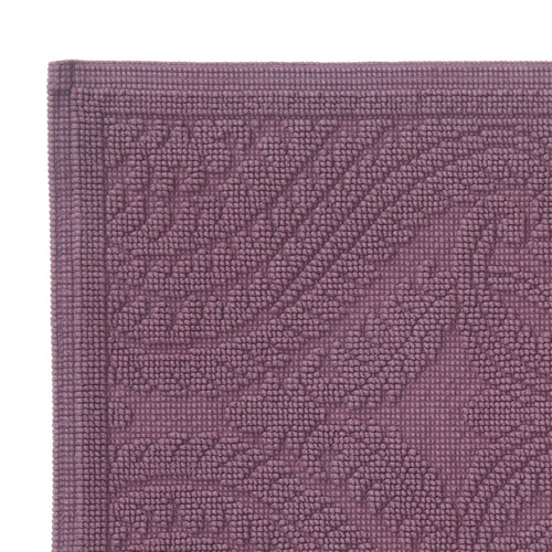 Marvao bath mat, aubergine, 100% cotton | URBANARA bath mats