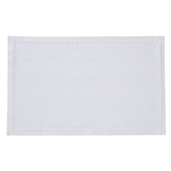 Tajo bath mat, white, 100% cotton