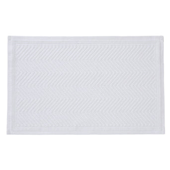 Tajo bath mat, white, 100% cotton