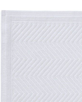Tajo bath mat, white, 100% cotton