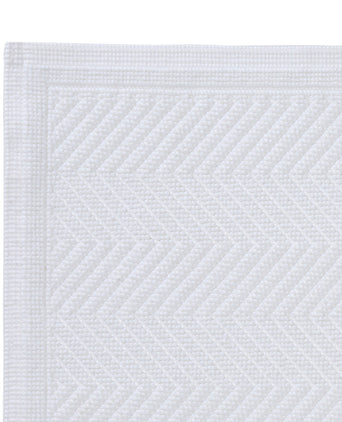 Tajo bath mat, white, 100% cotton