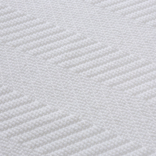Tajo bath mat, white, 100% cotton | URBANARA bath mats