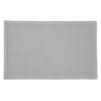 Tajo bath mat, light grey, 100% cotton