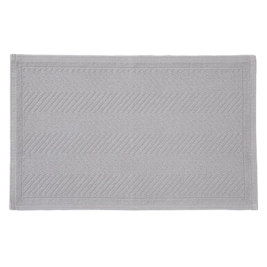 Tajo bath mat, light grey, 100% cotton