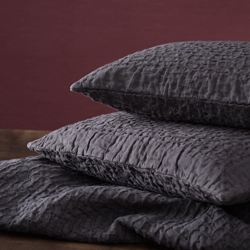Alviela bedspread, charcoal, 100% cotton |High quality homewares
