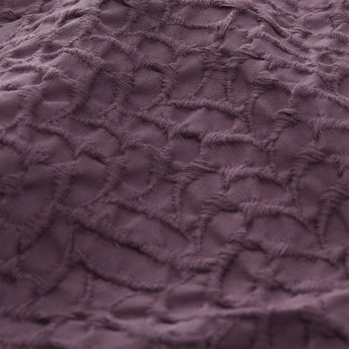 Alviela bedspread, aubergine, 100% cotton | URBANARA bedspreads & quilts