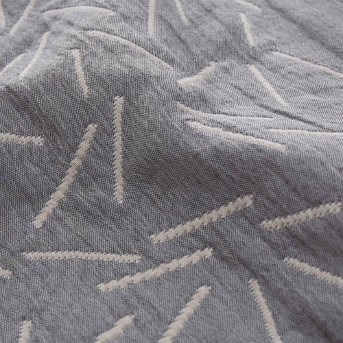 Alcains bedspread, grey & sand, 80% cotton & 20% polyester | URBANARA bedspreads & quilts