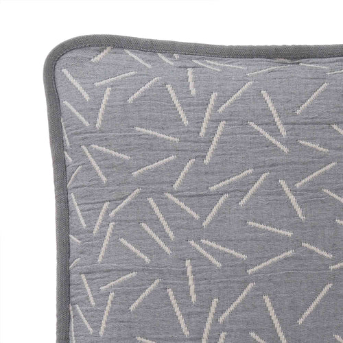 Alcains cushion cover, grey & sand, 80% cotton & 20% polyester | URBANARA cushion covers