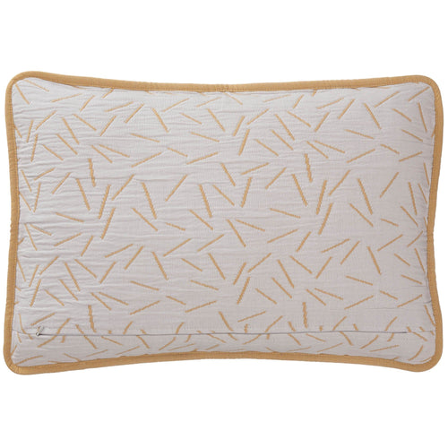 Alcains cushion cover, mustard & light grey, 80% cotton & 20% polyester |High quality homewares